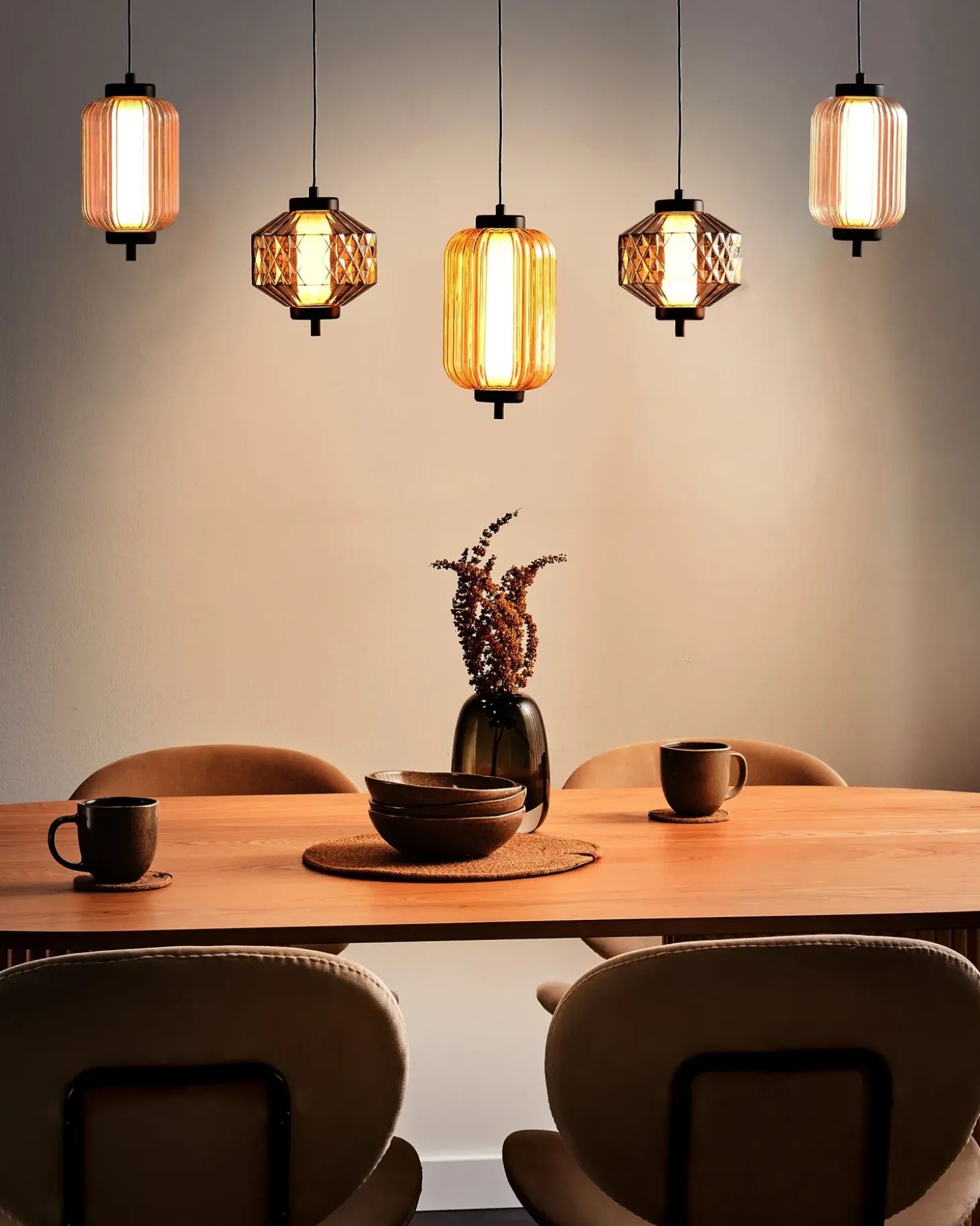LED-pendel lampe SULLANE LED Glas Multifarvet