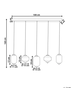 LED-pendel lampe SULLANE LED Glas Multifarvet