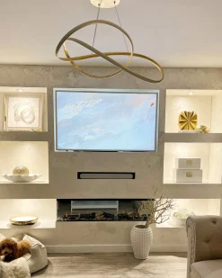 LED-pendel lampe TUMEN Metal Guld