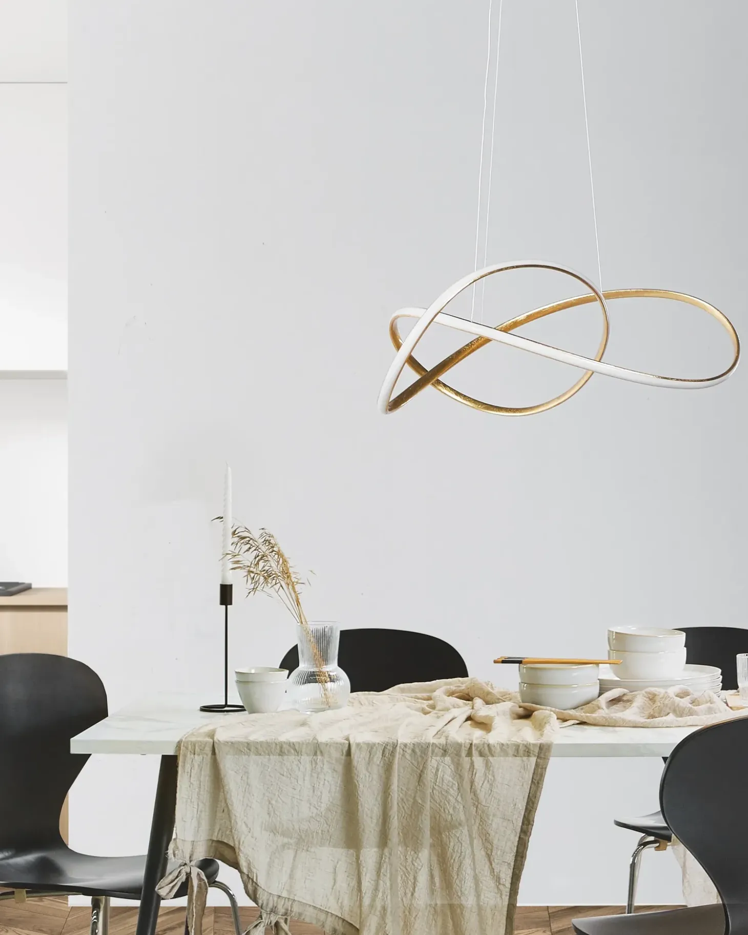LED-pendel lampe TUMEN Metal Guld