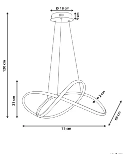 LED-pendel lampe TUMEN Metal Guld