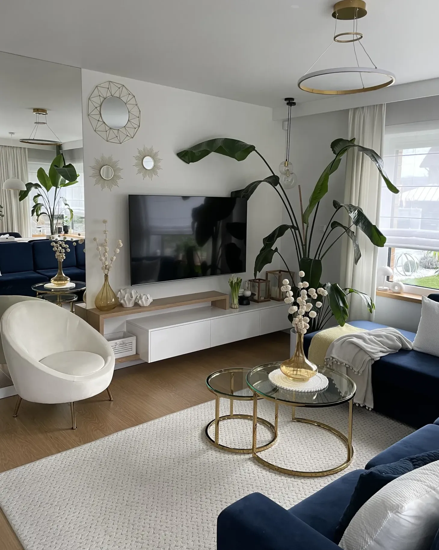 LED-pendel lampe TANO Metal Guld