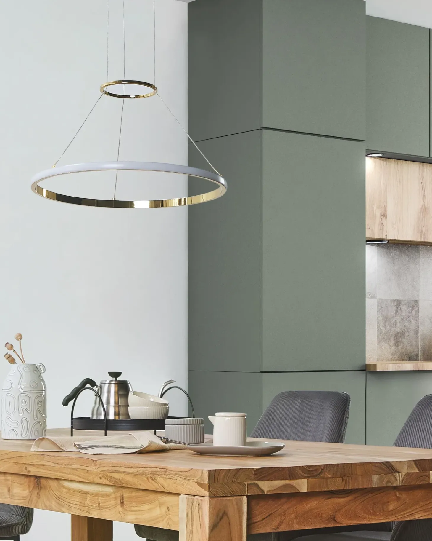 LED-pendel lampe TANO Metal Guld
