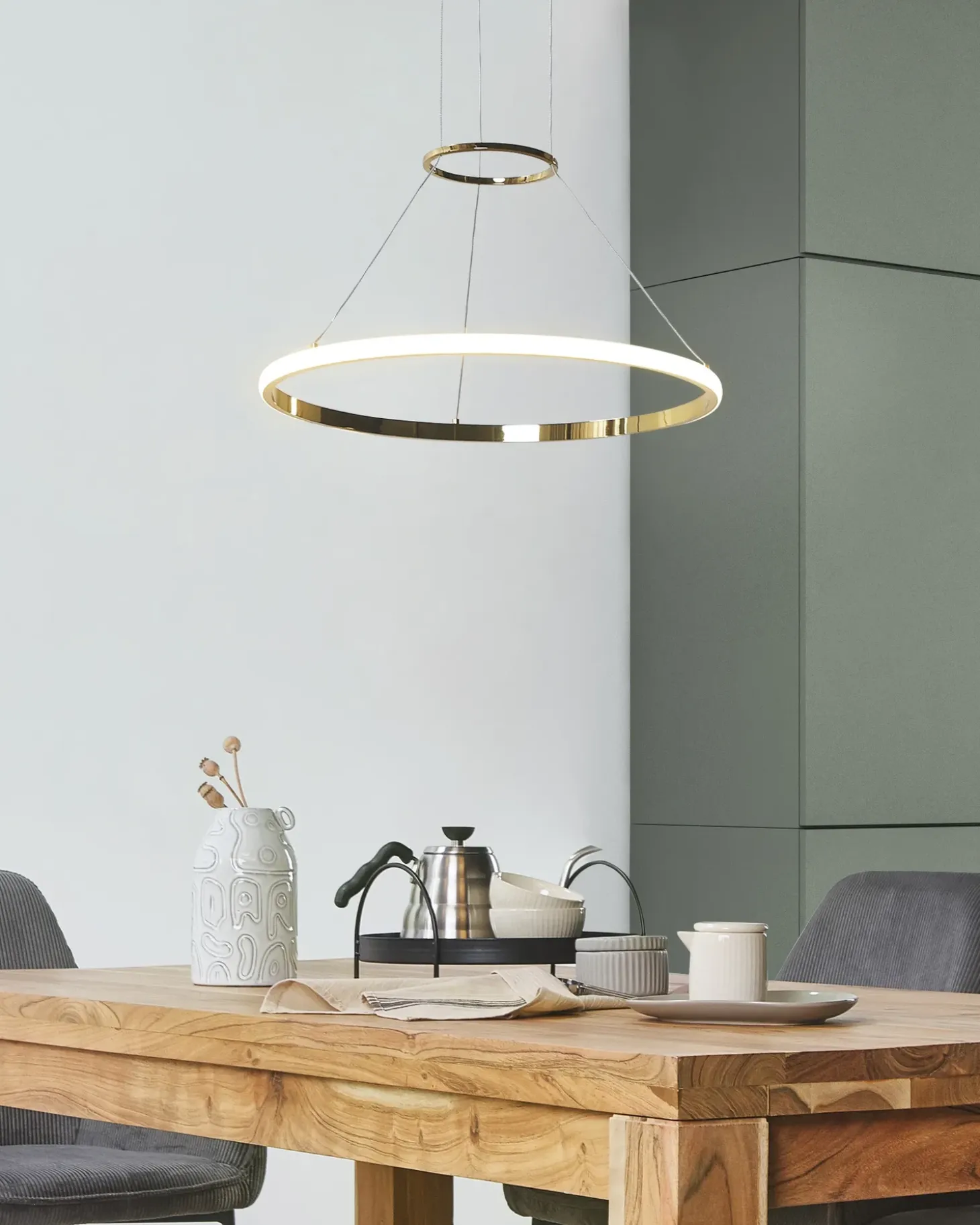 LED-pendel lampe TANO Metal Guld