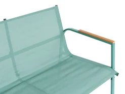 LEDRO 4 personers Loungesæt med bord Grøn Metal