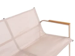 LEDRO 4 personers Loungesæt med bord Beige Metal