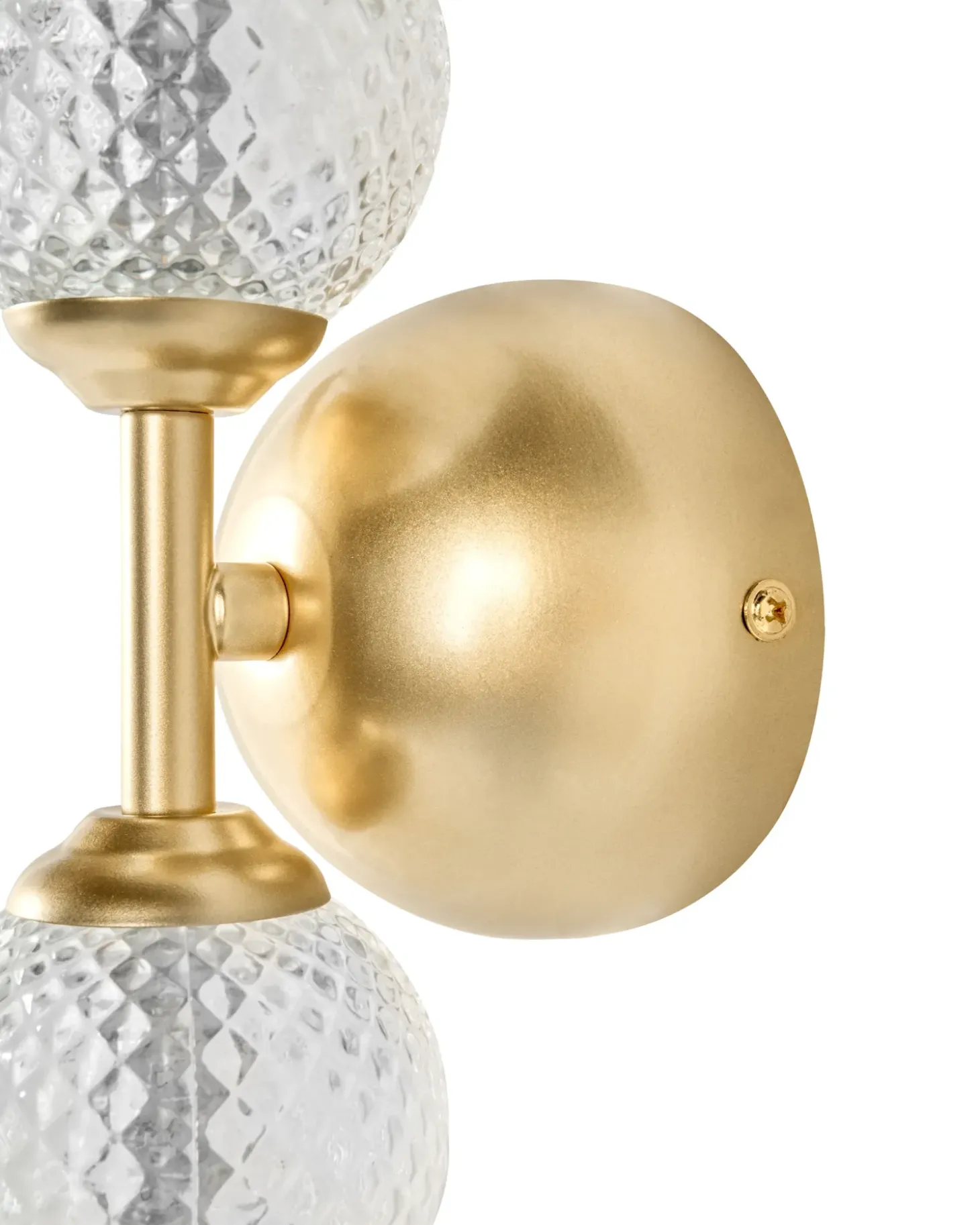 LED-væglampe ARAS Guld Glas