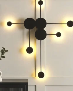 LED-væglampe MARIATO Sort Metal