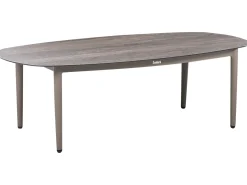 LEFFE 3 personers Have-hjørnesofasæt Højrevendt Beige Metal
