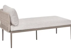 LEFFE 3 personers Have-hjørnesofasæt Venstrevendt Beige Metal