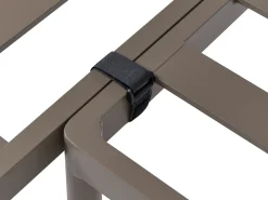 LEFFE 3 personers Have-hjørnesofasæt Venstrevendt Beige Metal