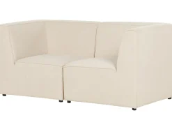 LEMVIG 2 personers Modulsofa Lys Beige Fløjl