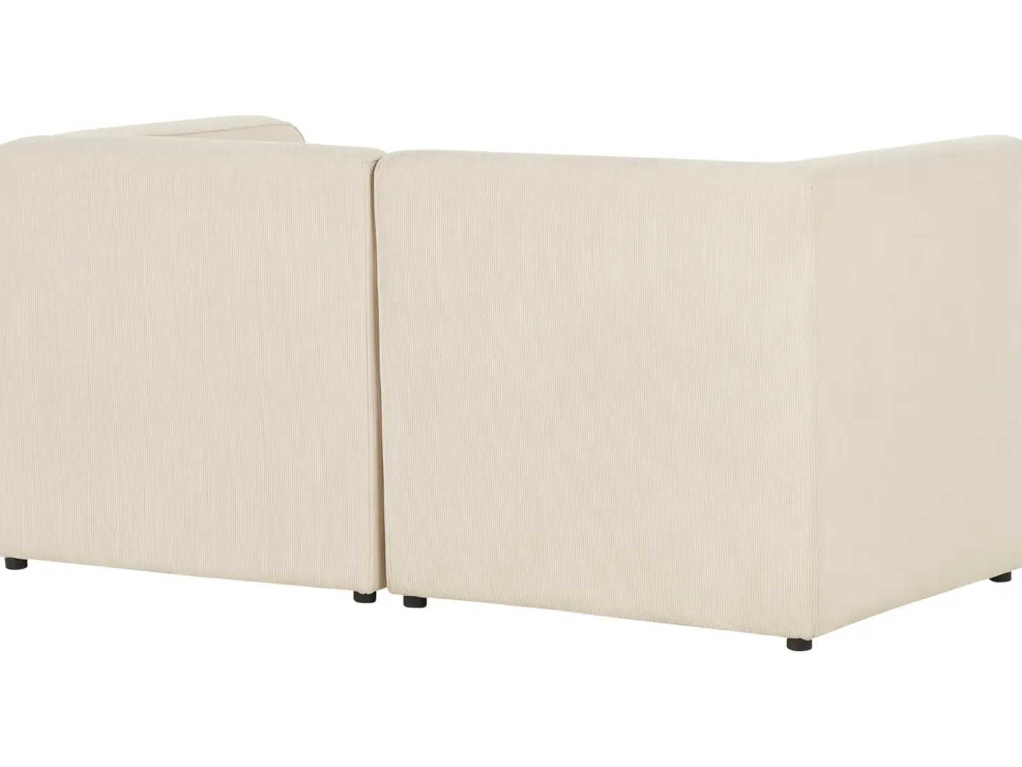 LEMVIG 2 personers Modulsofa Lys Beige Fløjl