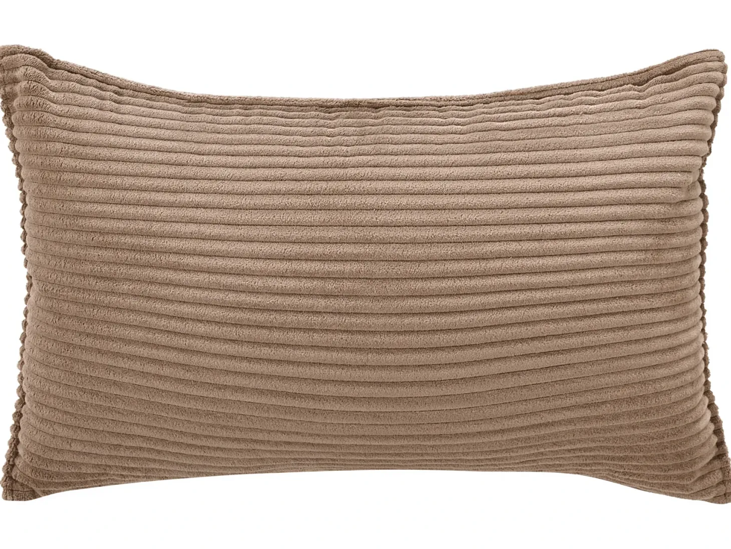 LEMVIG 4 personers Hjørnesofa modul Venstrevendt Sand Beige Fløjl med fodskammel