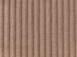 LEMVIG 4 personers Hjørnesofa modul Venstrevendt Sand Beige Fløjl med fodskammel