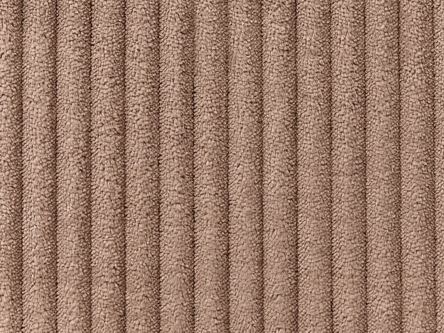 LEMVIG 4 personers Hjørnesofa modul Venstrevendt Sand Beige Fløjl med fodskammel