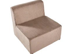 LEMVIG 4 personers Hjørnesofa modul Venstrevendt Sand Beige Fløjl