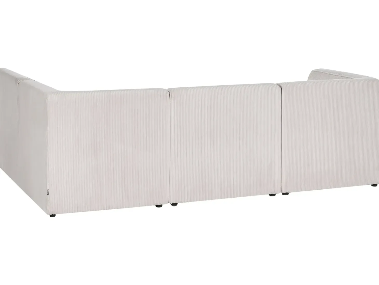 LEMVIG 4 personers Hjørnesofa modul Venstrevendt Beige Fløjl