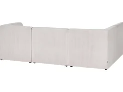 LEMVIG 4 personers Hjørnesofa modul Højrevendt Beige Fløjl