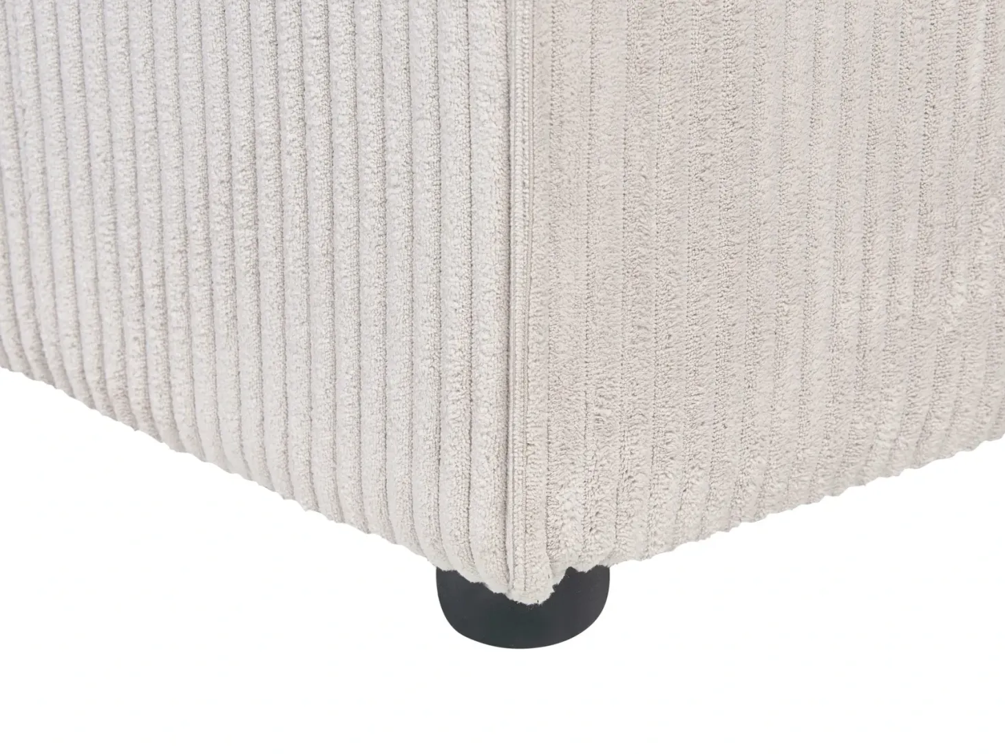 LEMVIG 4 personers Hjørnesofa modul Højrevendt Beige Fløjl