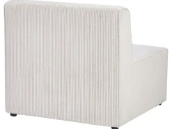 LEMVIG 4 personers Hjørnesofa modul Højrevendt Beige Fløjl