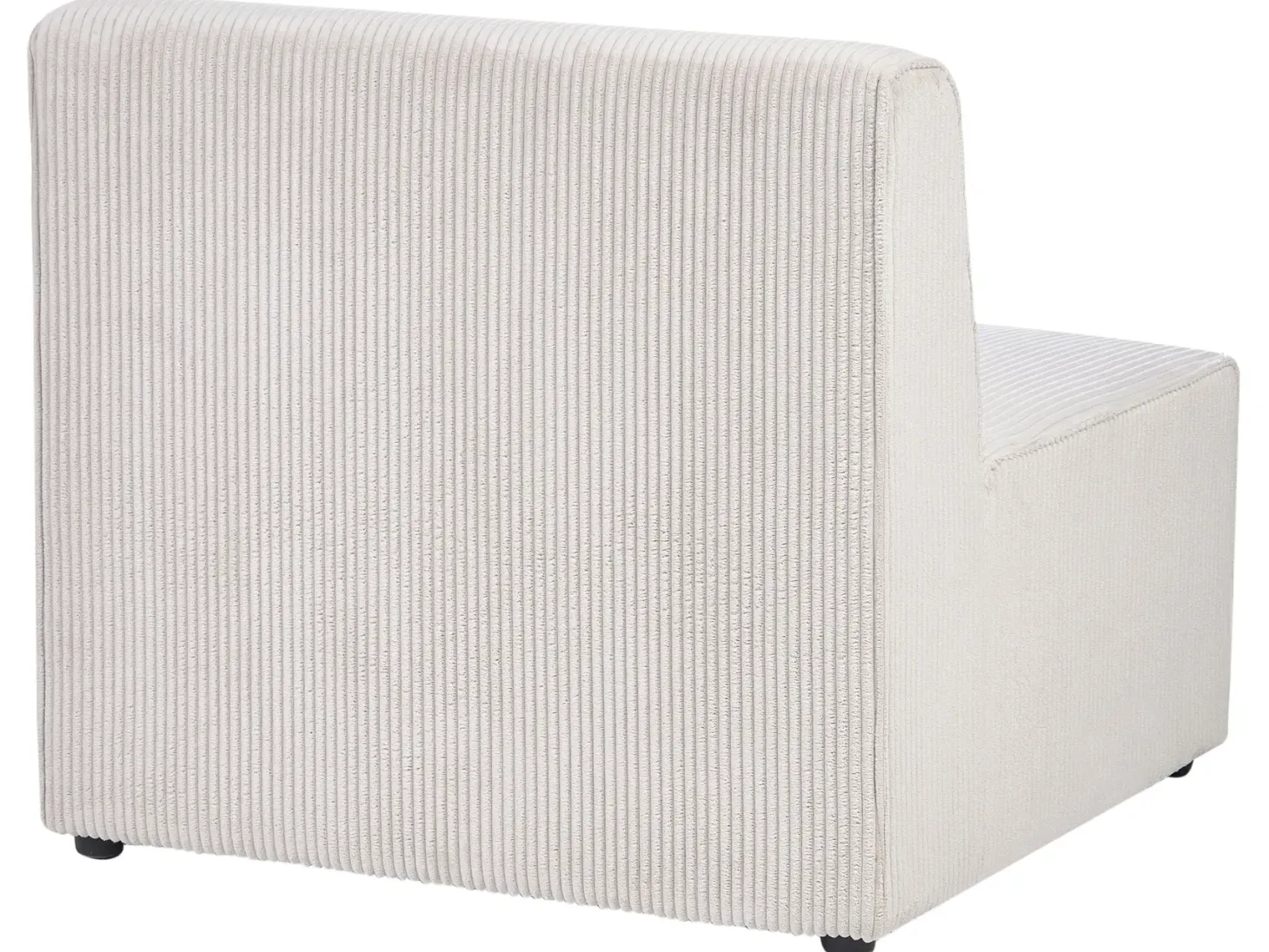 LEMVIG 4 personers Hjørnesofa modul Højrevendt Beige Fløjl