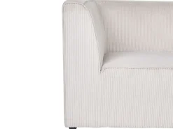 LEMVIG 4 personers Hjørnesofa modul Højrevendt Beige Fløjl