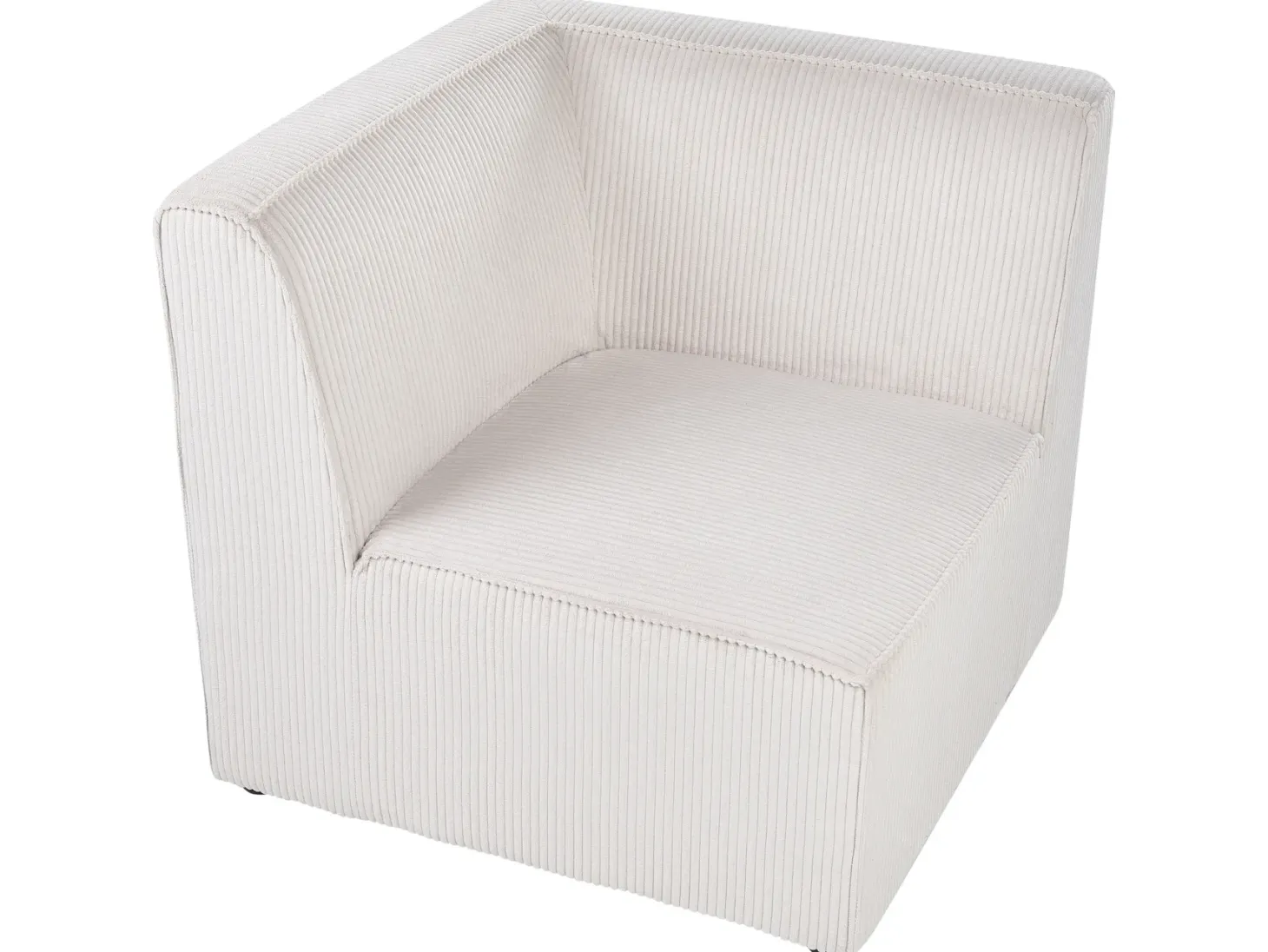 LEMVIG 3 personers Modulsofa Beige Fløjl