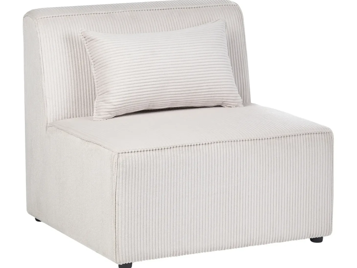 LEMVIG 3 personers Modulsofa Beige Fløjl