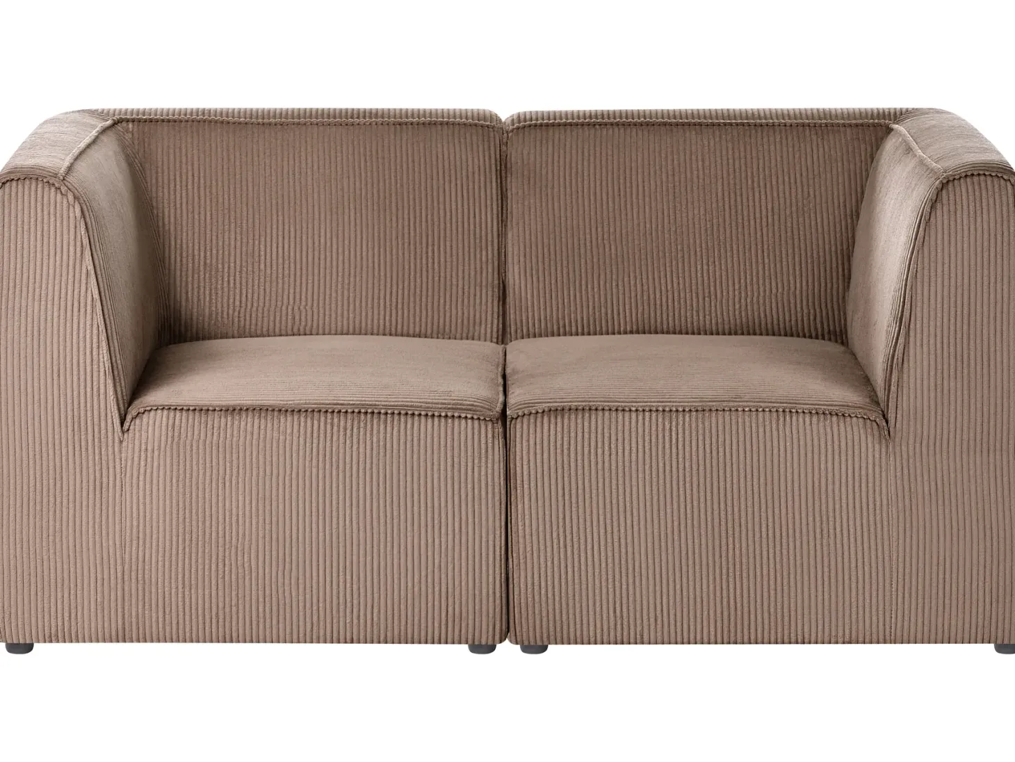 LEMVIG 2 personers Modulsofa Sand Beige Fløjl