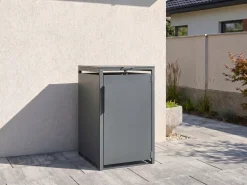 Låg til skraldespand 240 L PIACENZA Metal Mørkegrå