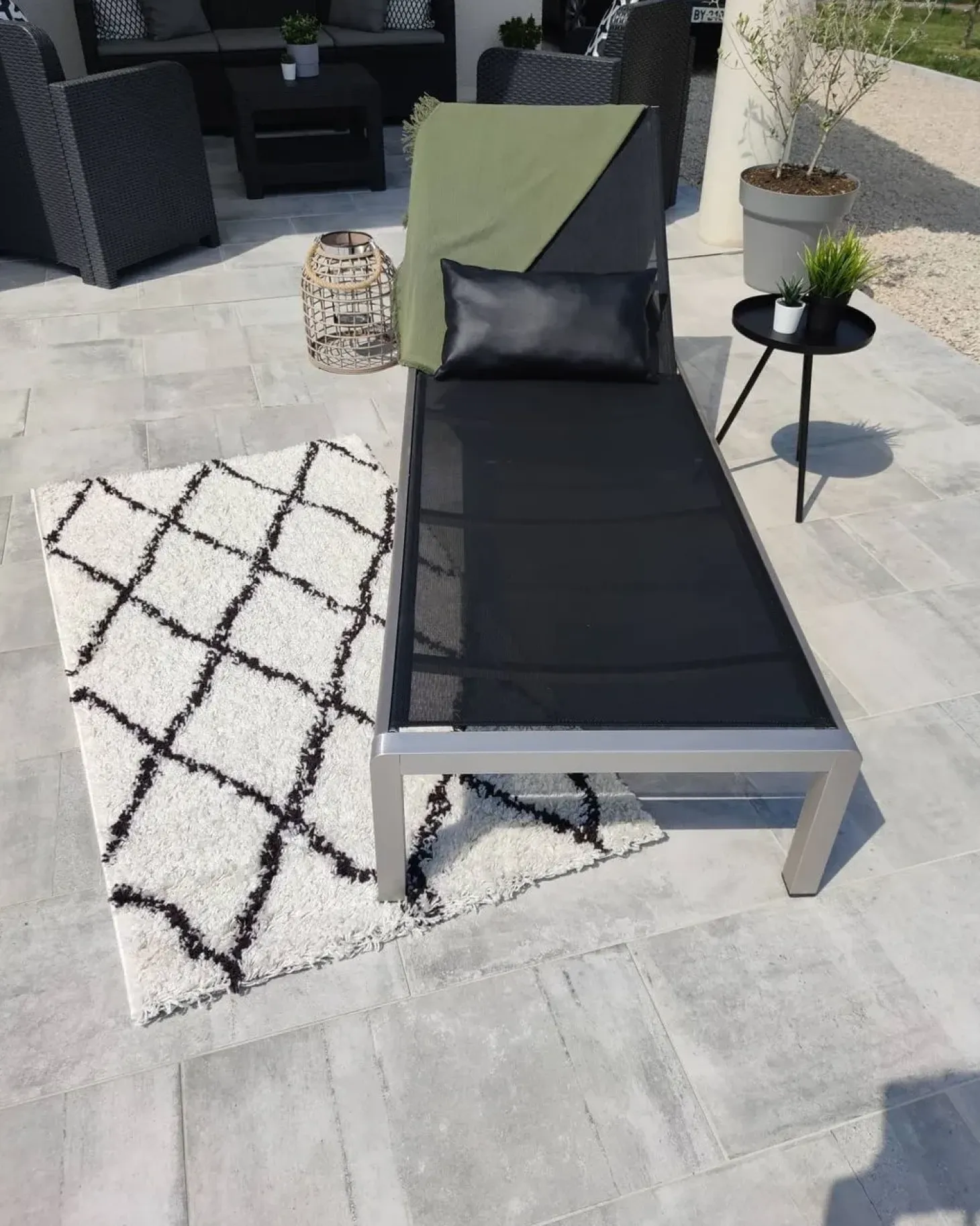 Liggestol FOSSATO Metal Sort