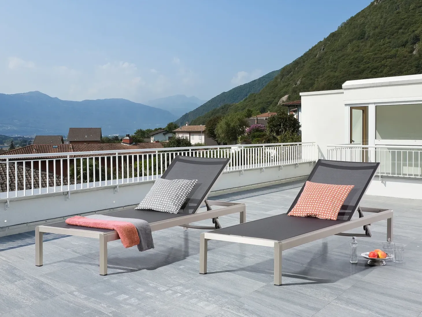 Liggestol FOSSATO Metal Sort