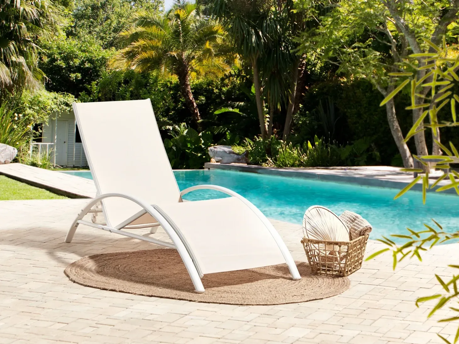 Liggestol GAETA Metal Beige
