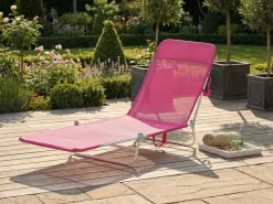 Liggestol KASTORIA Metal Fuchsia