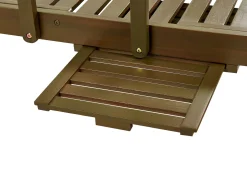 Liggestol med hynde AMANTEA PREMIUM II Akacietræ Lys Beige