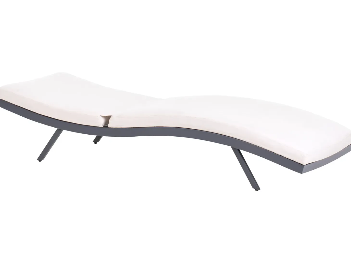 Liggestol med hynde AMELIA Metal Lys Beige