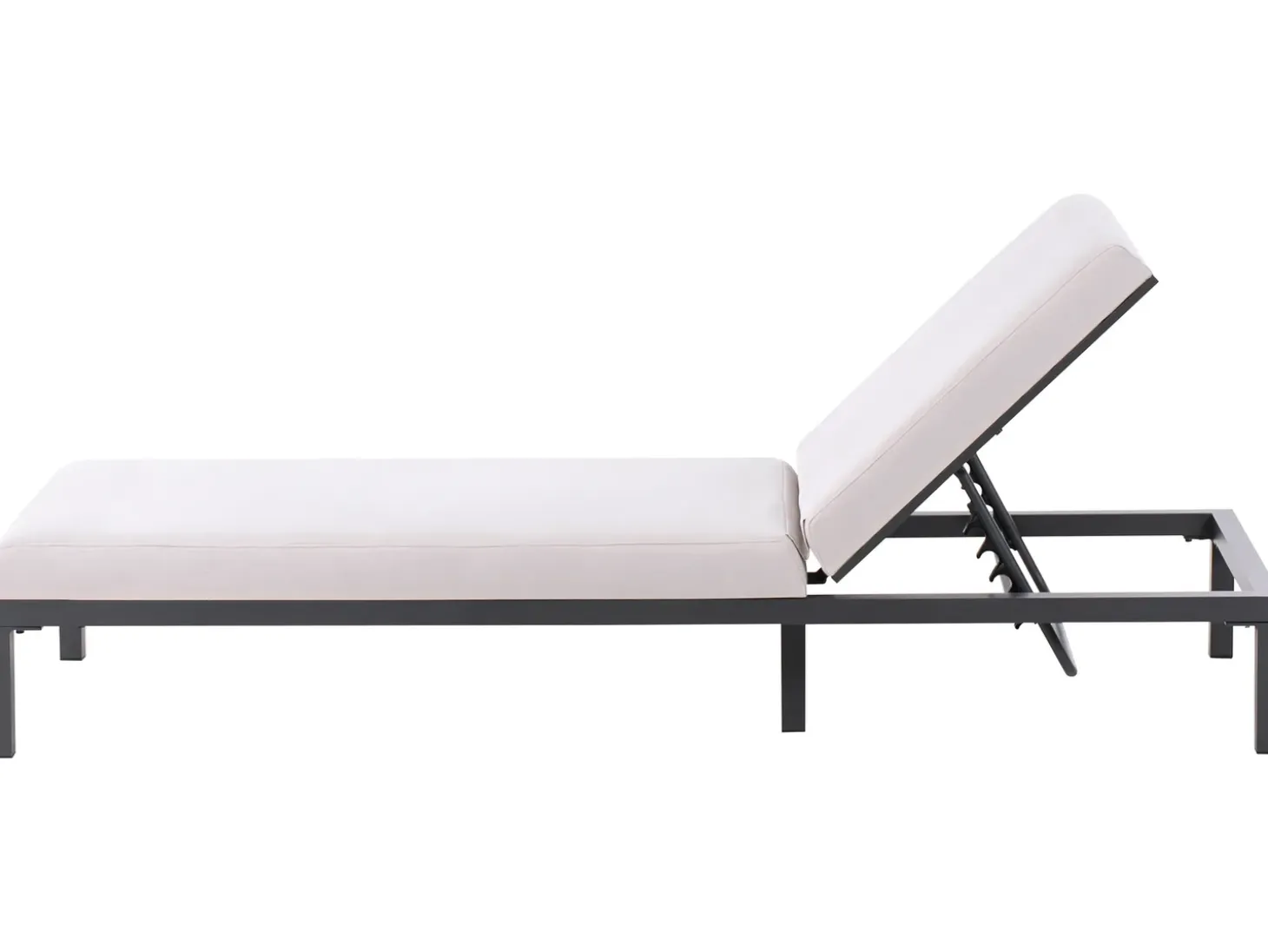 Liggestol med hynde LARIANO Metal Lys Beige