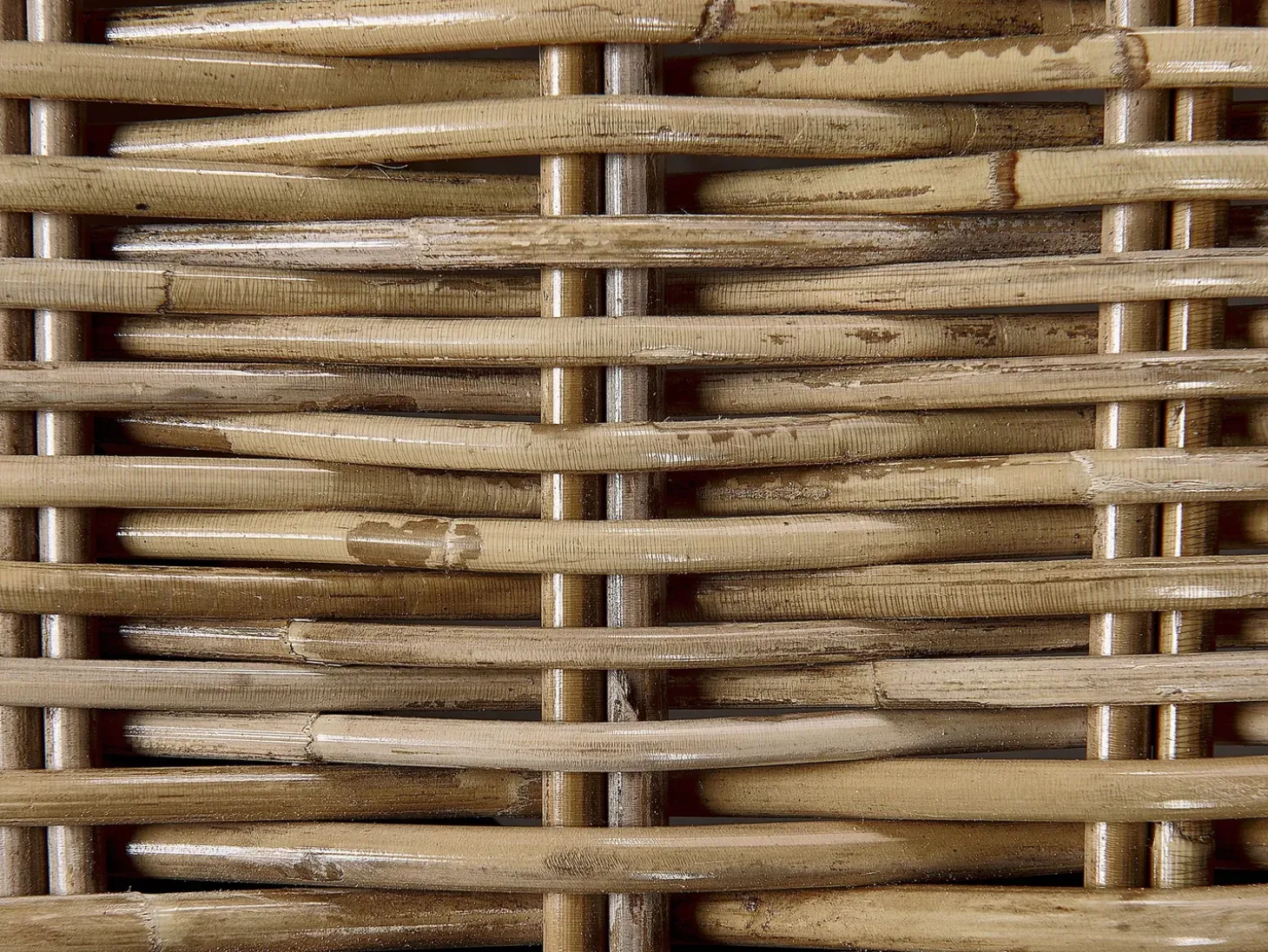 Liggestol med hynde PALESE Rattan Naturlig