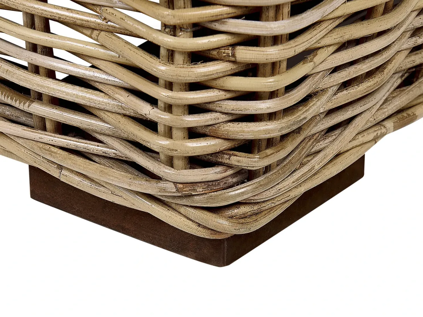 Liggestol med hynde PALESE Rattan Naturlig