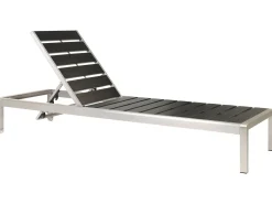 Liggestol NARDO Metal Sort/sølv