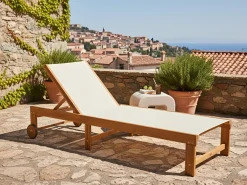 Liggestol PEDESINA Akacietræ Beige