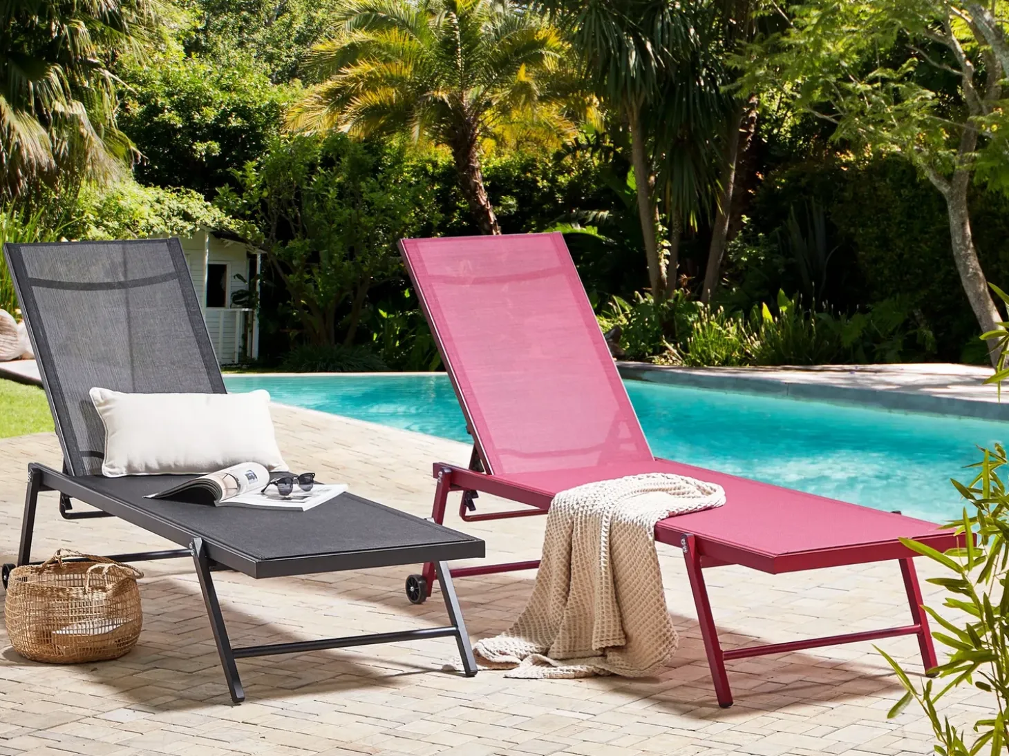 Liggestol PORTOFINO Metal Sort