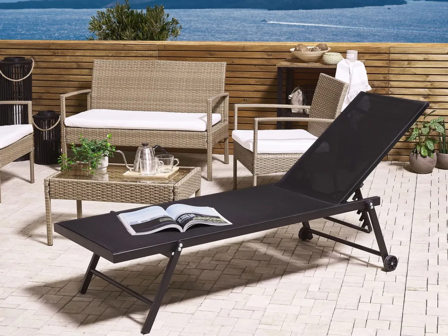 Liggestol PORTOFINO Metal Sort