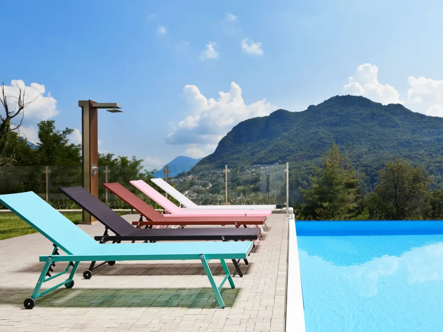 Liggestol PORTOFINO Metal Turkis