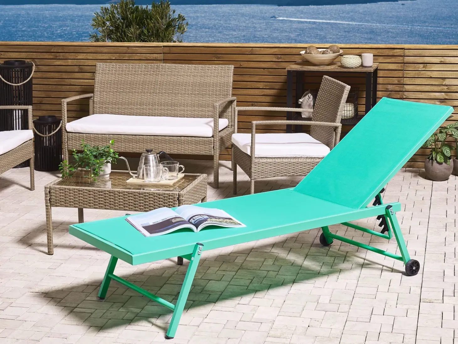 Liggestol PORTOFINO Metal Turkis