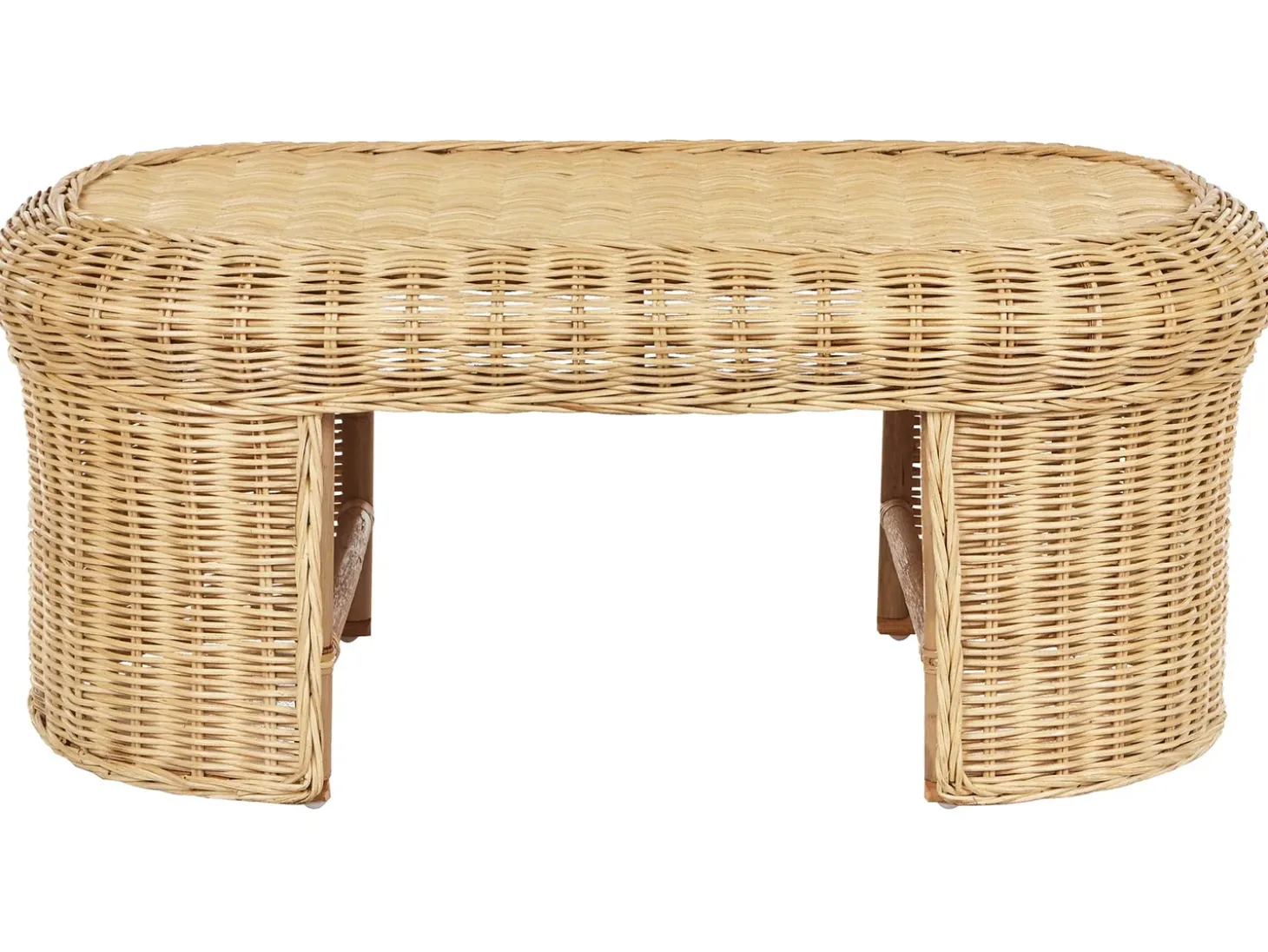 LIVADEIA 5 personers Loungesæt med bord Naturlig Rattan