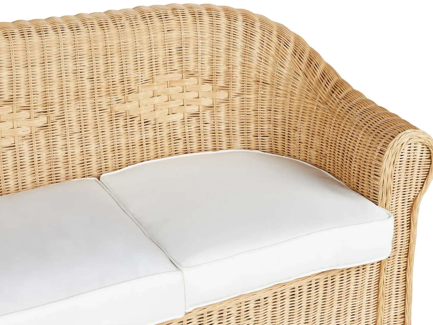 LIVADEIA 5 personers Loungesæt med bord Naturlig Rattan