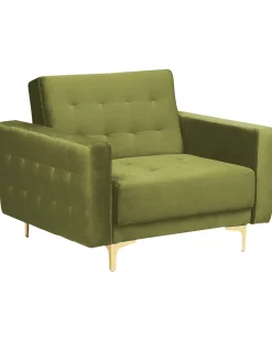 Lænestol ABERDEEN Velour Grøn
