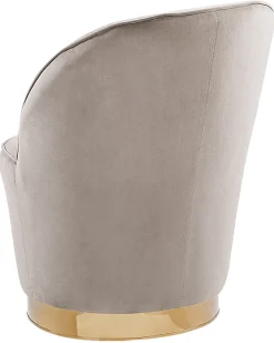 Lænestol ALBY Velour Lys Beige